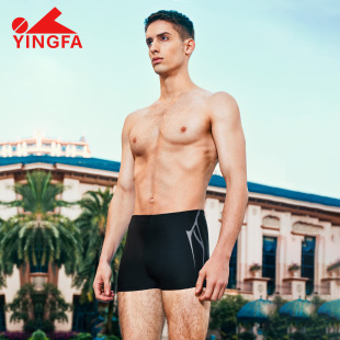 Yingfa Men's Swim Trunks 2025 New Professional Quick-Drying Large Size Boxer Swim Trunks for Men to Prevent Embarrassment in Hot Springs