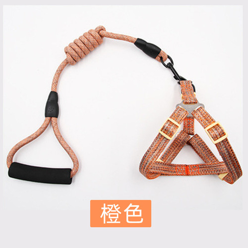 Manufacturer wholesale cross-border new dog leash, adjustable dog leash, medium and large bite-resistant, explosion-proof dog leash