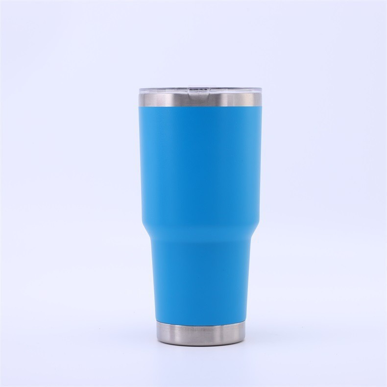 Taza de vacío de acero inoxidable transfronteriza, taza de hielo rociado, taza de paja, taza de agua para automóvil, taza de cerveza, taza de automóvil en forma de cintura