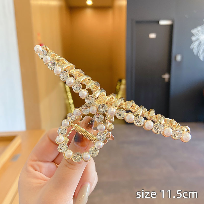 2025 estilo coreano nuevo clip de tiburón grande temperamento elegante pinza para el cabello de alta calidad para mujer