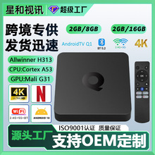 H313网络机顶盒安卓10双频智能语音播放器ATV电视盒子tv box定制