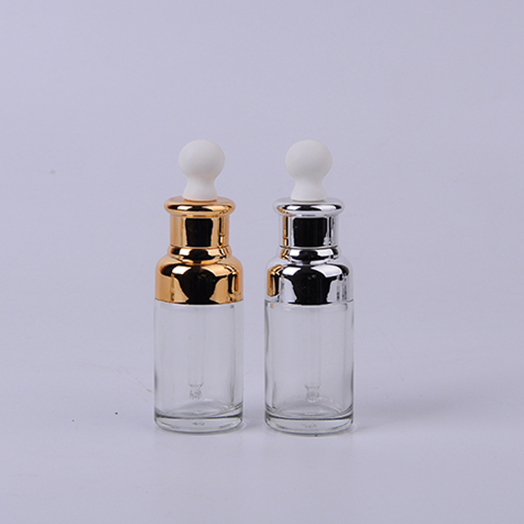 Essential oil bottle with shoulder design, 20ml, 30ml, 50ml, glass dropper serum dispensing bottle, hyaluronic acid essence, glass bottle