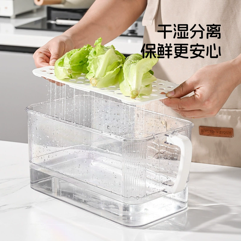 Утолщённая PET-сливная корзина, пищевая кухня, специальный хрустящий отсек для холодильника с таймером, герметичный контейнер для хранения