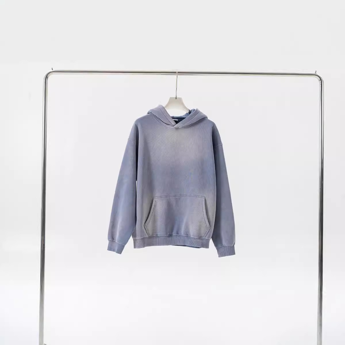 Herrenbekleidung High Street Fashion Marke Schwergewicht alt gewaschen plus samtgesprühter Affen-Kapuzenpullover_voghion.com