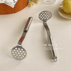 多機能ステンレスマッシュポテト泥器ベビー補助食泥スプーンマッシュポテト神器手動泥圧器