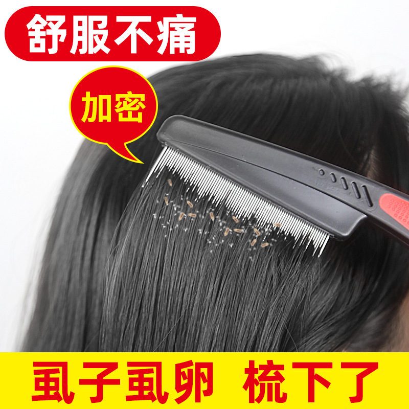 Peine de Acero para Mascotas, Peine para Pulgas, Peine de Dientes Finos, Removedor de Pelo de Perro, Limpiador de Pelo de Gato