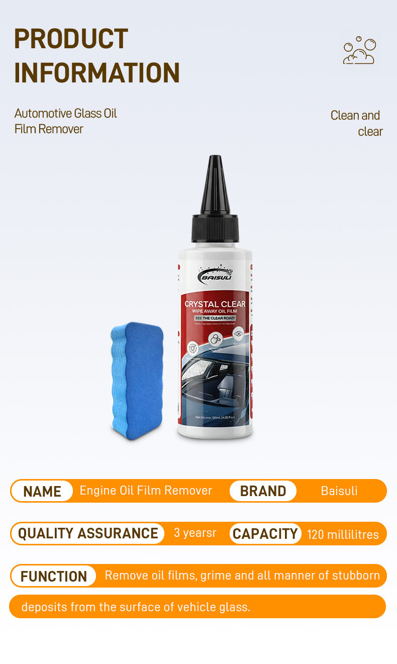 Glass Oil Film Cleaning Paste, Oil Film Remover, Powerful Oil Stain Remover for Front Windshield and Car Windows, Car Cleaning Supplies