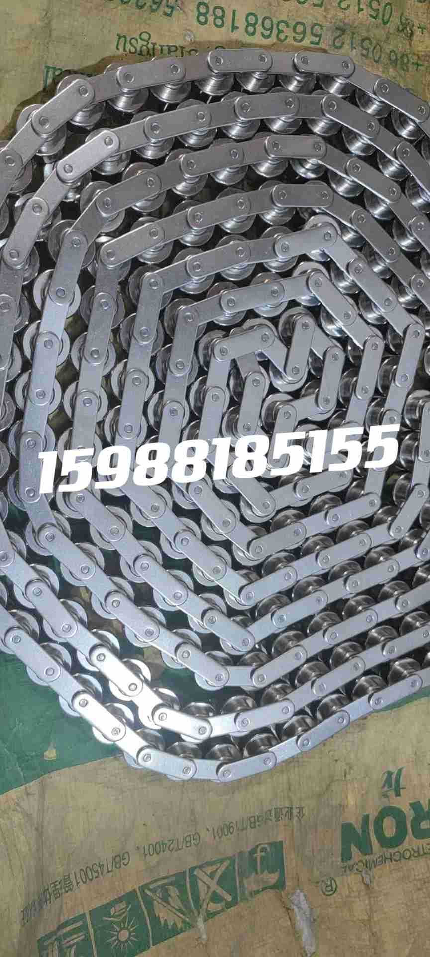 不锈钢倍速链条2.5倍速 三倍速全钢制节距38.1倍速链导轨型材链条