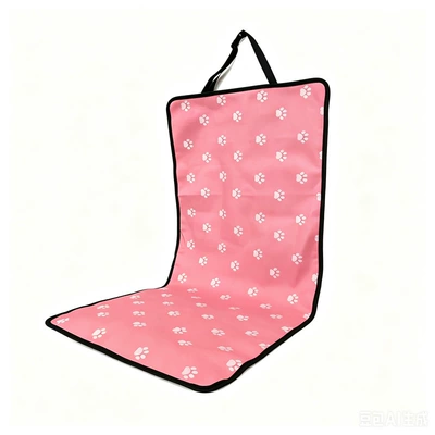 Car Pet Mat, Dog Mat, Multi-function pad - pink-foot-print-car-mat
