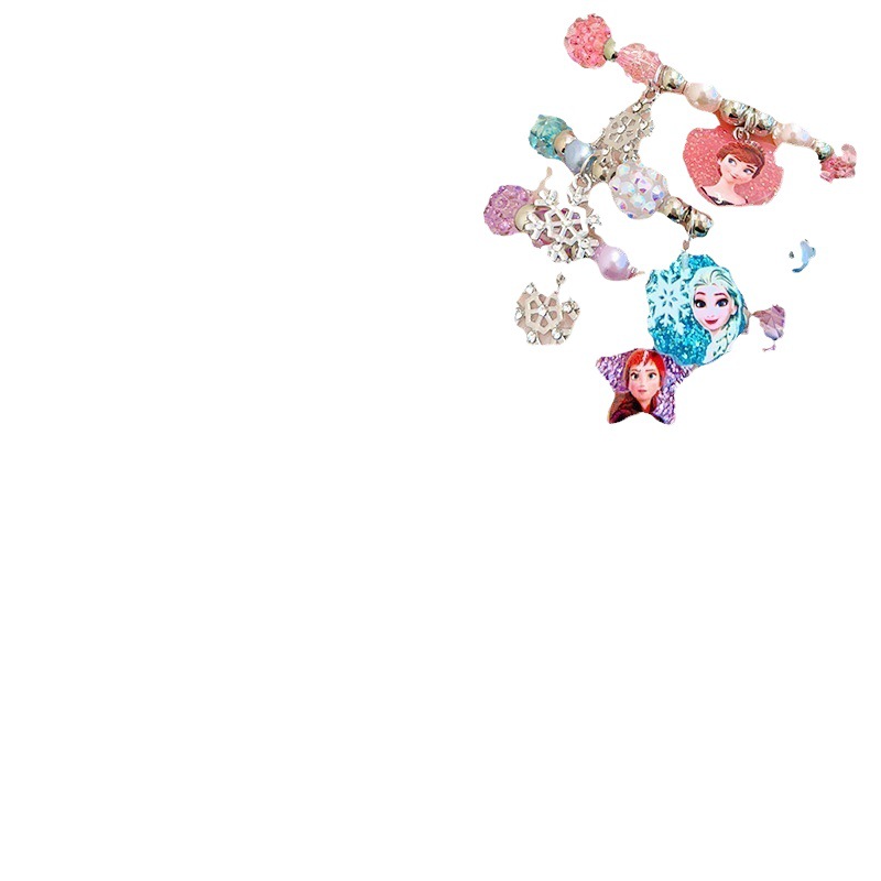 Pulsera Infantil con Dije de Princesa para Niñas