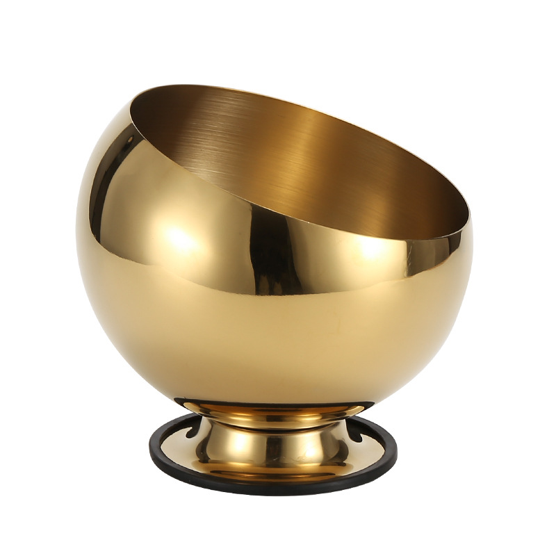 Tazón de acero inoxidable inclinado con cubierta de salsa de salsa de salsa de salsa de sopa de lino Tazón de condimento Tazón de condimento