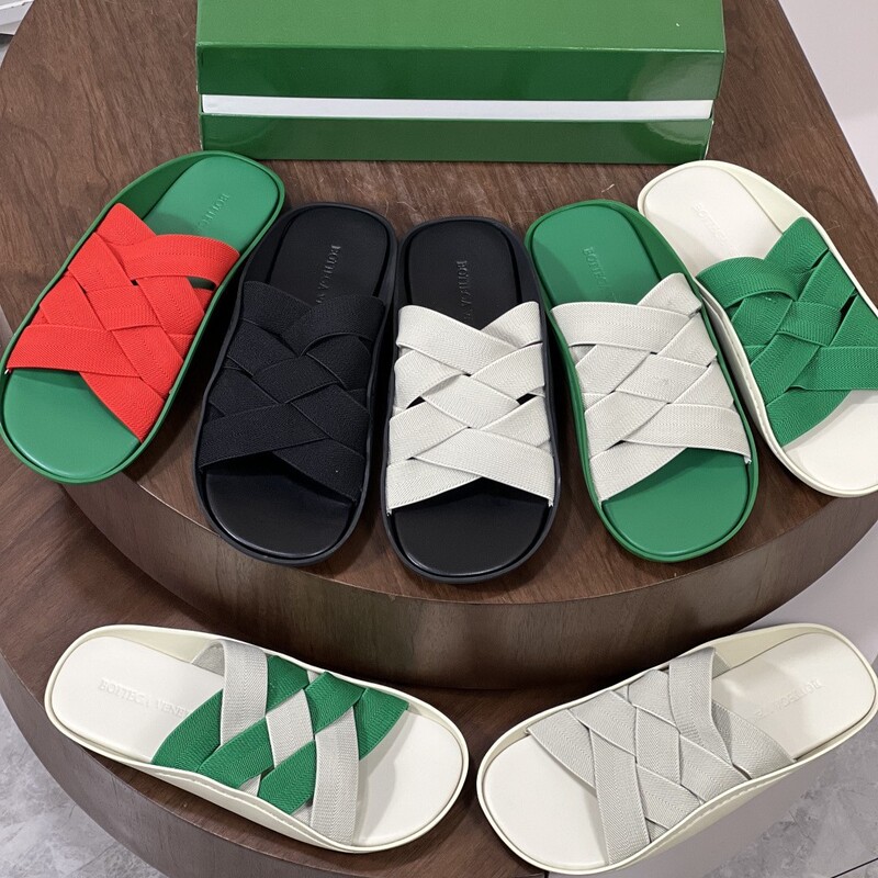 European New Style Mule Sandals, Trendy Brand Fashion Versatile Men's Summer Outdoor Slippers, Customizable Bv European New Style Mule Sandals, Trendy Brand Fashion Versatile Men's Summer Outdoor Slippers, Customizable Bv