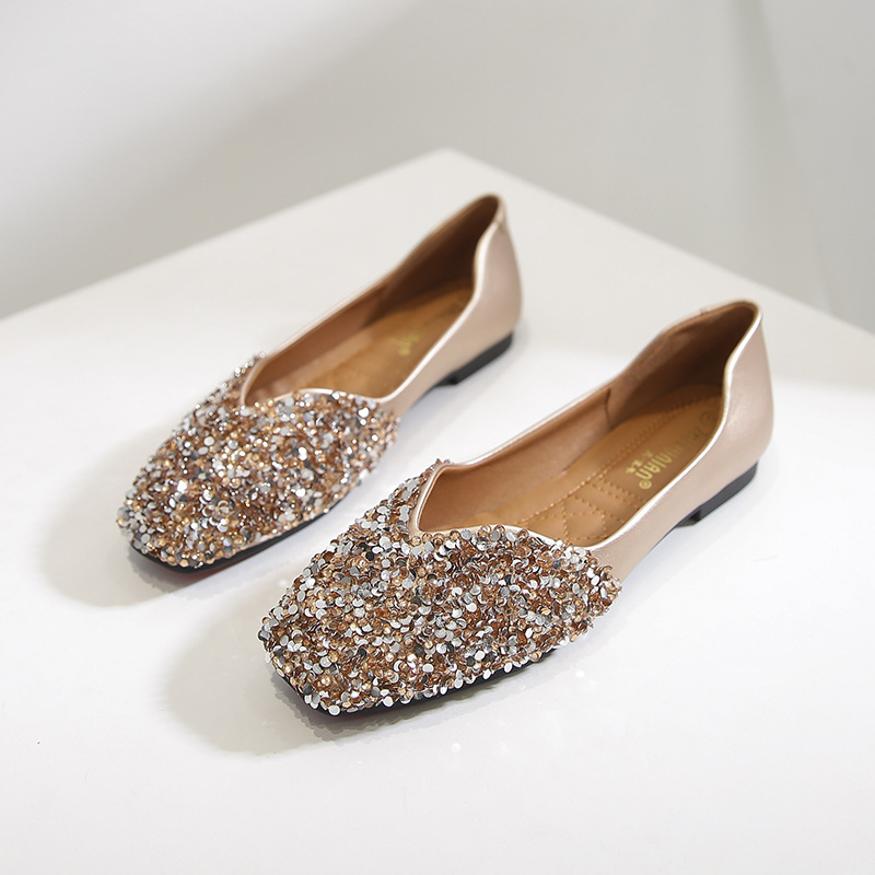 2025 New Women's Flat Soft-Soled Versatile Fairy Gentle Loafers for Wide Feet, Plus Size Women's Shoes, Sizes 41 to 43