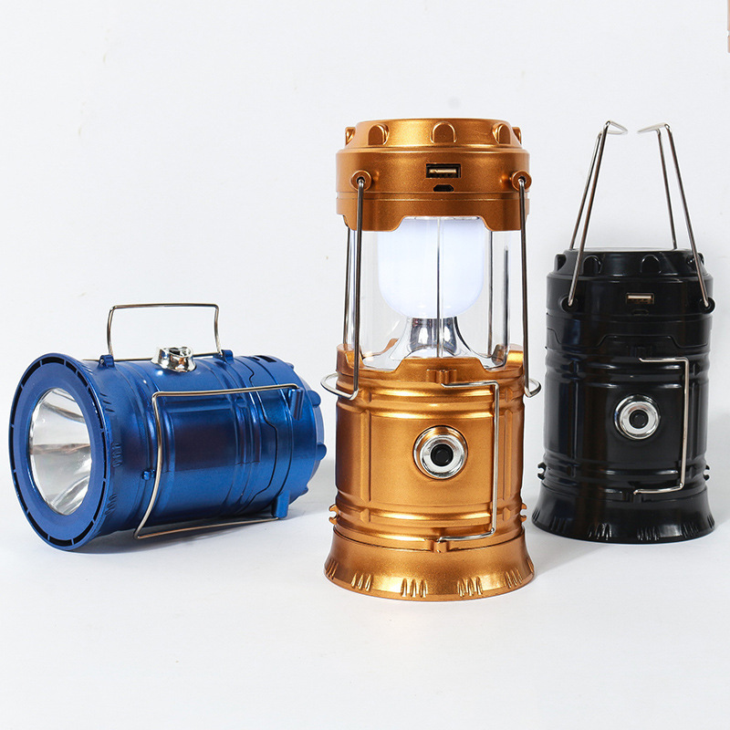 Hot sale multi-function horse lamp led tent light solar camping light usb charging emergency tent light factory direct sale