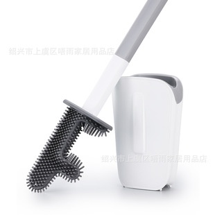 Toilet brush household toilet non-dead corner wall-mounted floor soft fur special-shaped long handle toilet cleaning plastic cleaning brush
