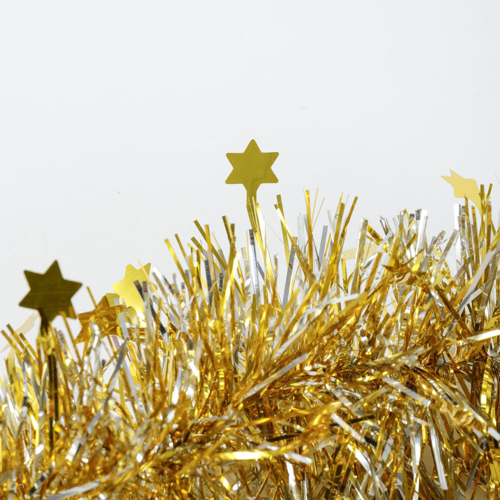 跨境热销圣诞节派对生日装饰五角星彩条 毛条舞蹈婚房拉花彩带详情8