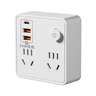 Tiantu 86 Office Home One-turn Multi-function Wall Socket Dual-control Multi-switch with USB Plug-in Strip Light Plug-in Board