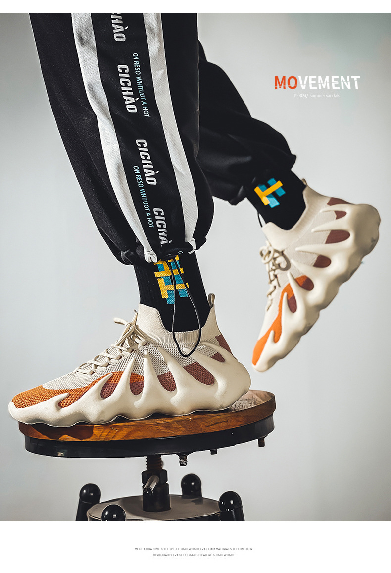 2023 Sommer neue Herren Sportschuhe Studenten Vance Kokosnuss Schuhe atmungsaktiv fliegendes Mesh Casual Running trendige Schuhe_voghion.com