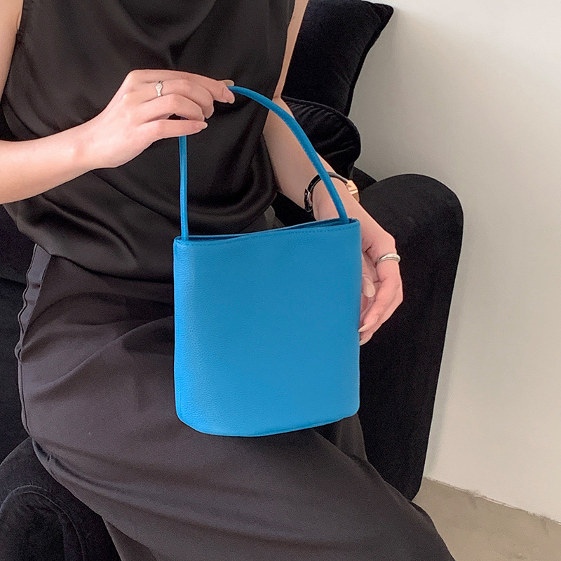 Casual Bucket Bag 2026 New Arrival Top Grain Cowhide Shoulder Crossbody Bag Genuine Leather Women's Soft Leather Commuter Small Bag - Thumbnail 8
