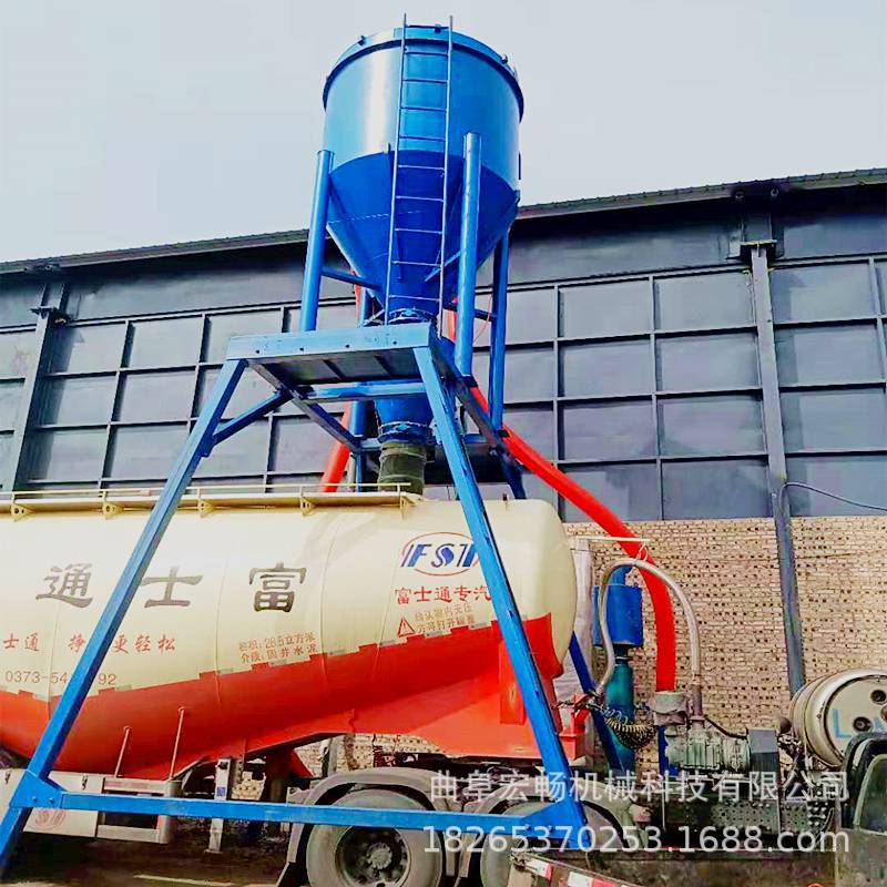 气力输送机铁粉水泥气力吸灰机现货脉冲除尘粉煤灰装罐车输送设备