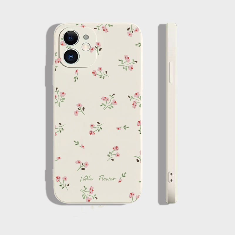 Apple 15promax シリコン iPhone14 ソフトケース 13 シンプル 12/11 に適したアロマティックフラワー携帯電話ケース|undefined