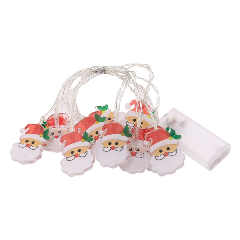 Navidad luces de cadena LED nuevo Santa Claus luces de cadena caja de la batería USB muñeco de nieve Pingüino modelado decorativo luces de colores