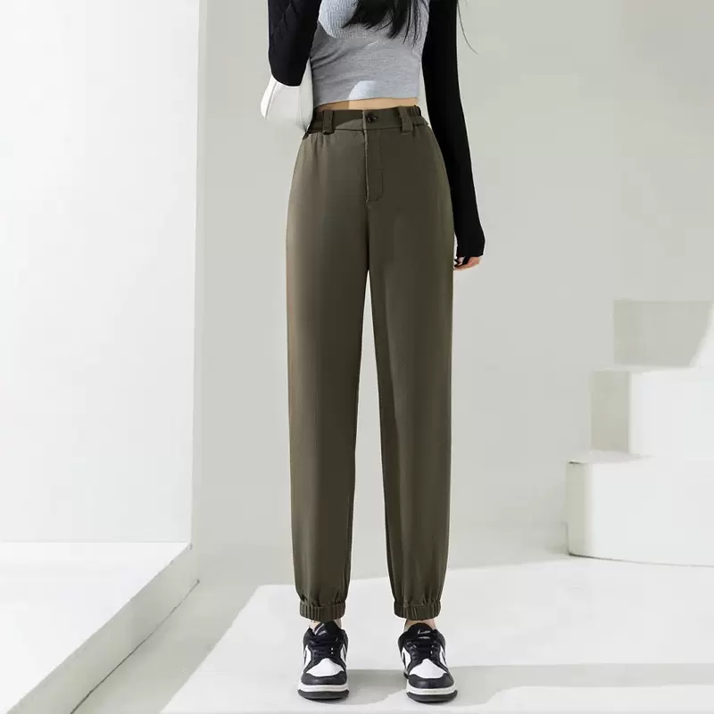 61634清仓特价 120-350斤大码女装秋冬季新款韩版束脚宽松休闲裤