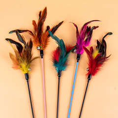 廠家逗貓棒 羽毛大號逗貓棒鈴鐺逗貓杆 貓咪玩具寵物用品