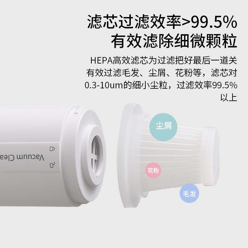 Cross-border USB household small handheld vacuum cleaner with strong suction, wireless portable car vacuum cleaner and blower