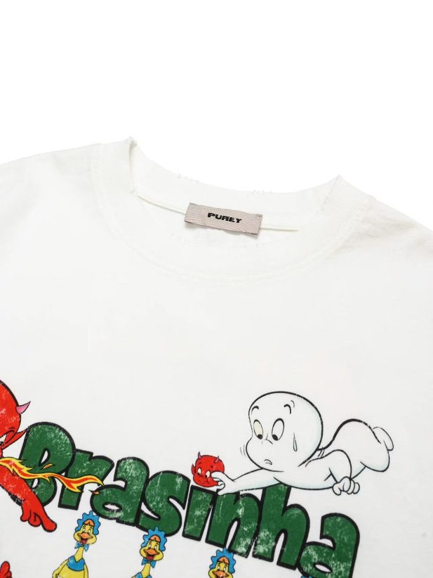 Trendiges Oversized T-shirt Mit Washed-look Und Distressed-effekt_voghion.com