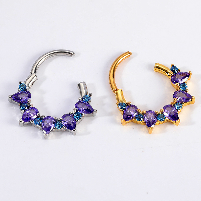 Labret piercing jewelry detail image