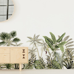 新款AD2038熱帶綠植椰子樹牆貼臥室客廳家居玄關牆面裝飾貼紙自粘