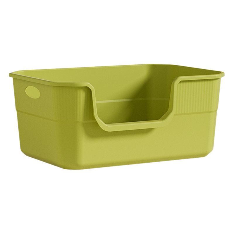 Caja de arena para gatos de gran tamaño anti-Splash semi-cerrado Inodoro abierto para gatos caja de arena para gatos gigante suministros para gatos al por mayor
