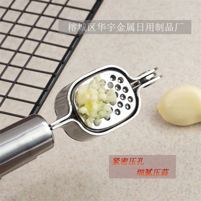 Нержавеющая сталь Чеснок Клюшка Ручной пресс для чеснока Бытовая кухня Пюре чеснока Инструмент для очистки чеснока Соковыжималка для чеснока