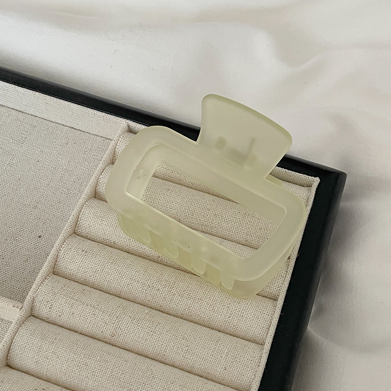 Gran clip de tiburón esmerilado acrílico simple horquilla tocado volumen gran horquilla de alto grado accesorios para el cabello al por mayor