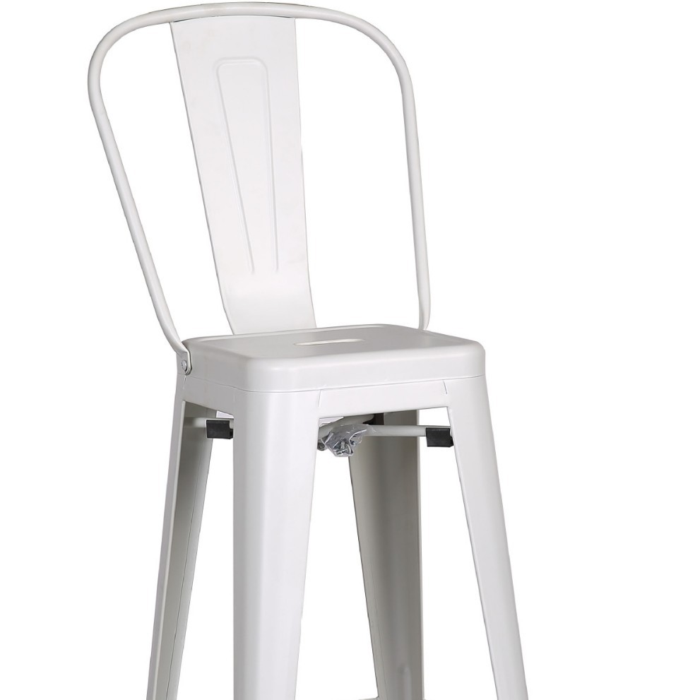 Taburete alto de hierro forjado - Para bar, restaurante y hogar - Estilo industrial - Fabricado en metal - Suministro directo de fábrica image 12