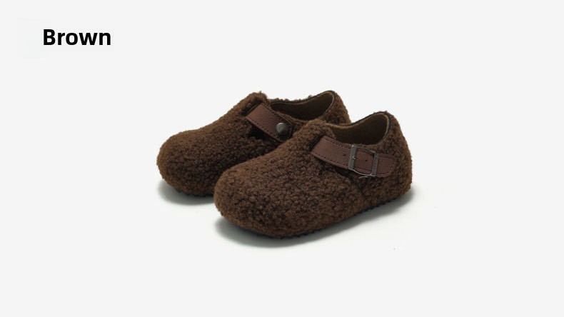 RUIZUSTOCK rudens un ziemas jauni bērnu korķa plīša apavi silti zēnu ikdienas apavi ar flīsa oderi meiteņu kokvilnas apavi_voghion.com