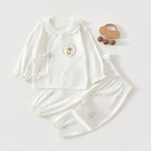 新生婴儿儿衣服夏季空调服睡衣宝宝和尚服套装初生0-3月分体内衣