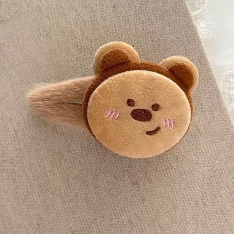 漫画人形ぬいぐるみレッサーパンダヘアピンサイドクリップ大型BBクリップヘアアクセサリーヘアピンメイクアップクリップぬいぐるみ|undefined