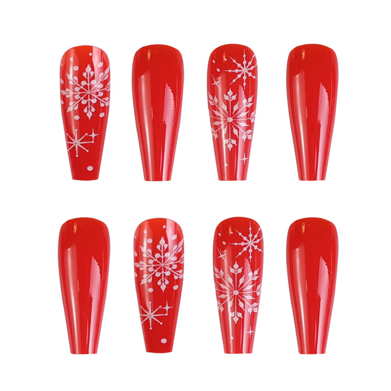 Navidad desgaste armadura nupcial clavo artificial acabado uñas pieza caja desmontable parche de uñas