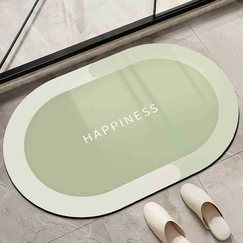 Moderno simple alfombra de barro de diatomeas color sólido absorción de agua alfombra de suelo de secado rápido inodoro antideslizante fácil de cuidar alfombra de pies