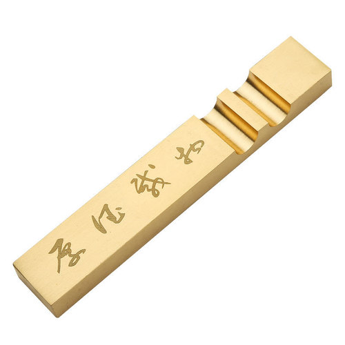 Students' traditional Chinese painting and calligraphy supplies creative paper weight metal ruler paper weight study four treasures ornaments copper ingot brush pen holder
