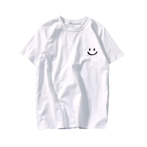 Cool-feeling Ice Silk Short Sleeve Men's Loose Student Black and White Half Sleeve T-Shirt Summer Trend Round Neck T-Shirt Versatile Base Shirt