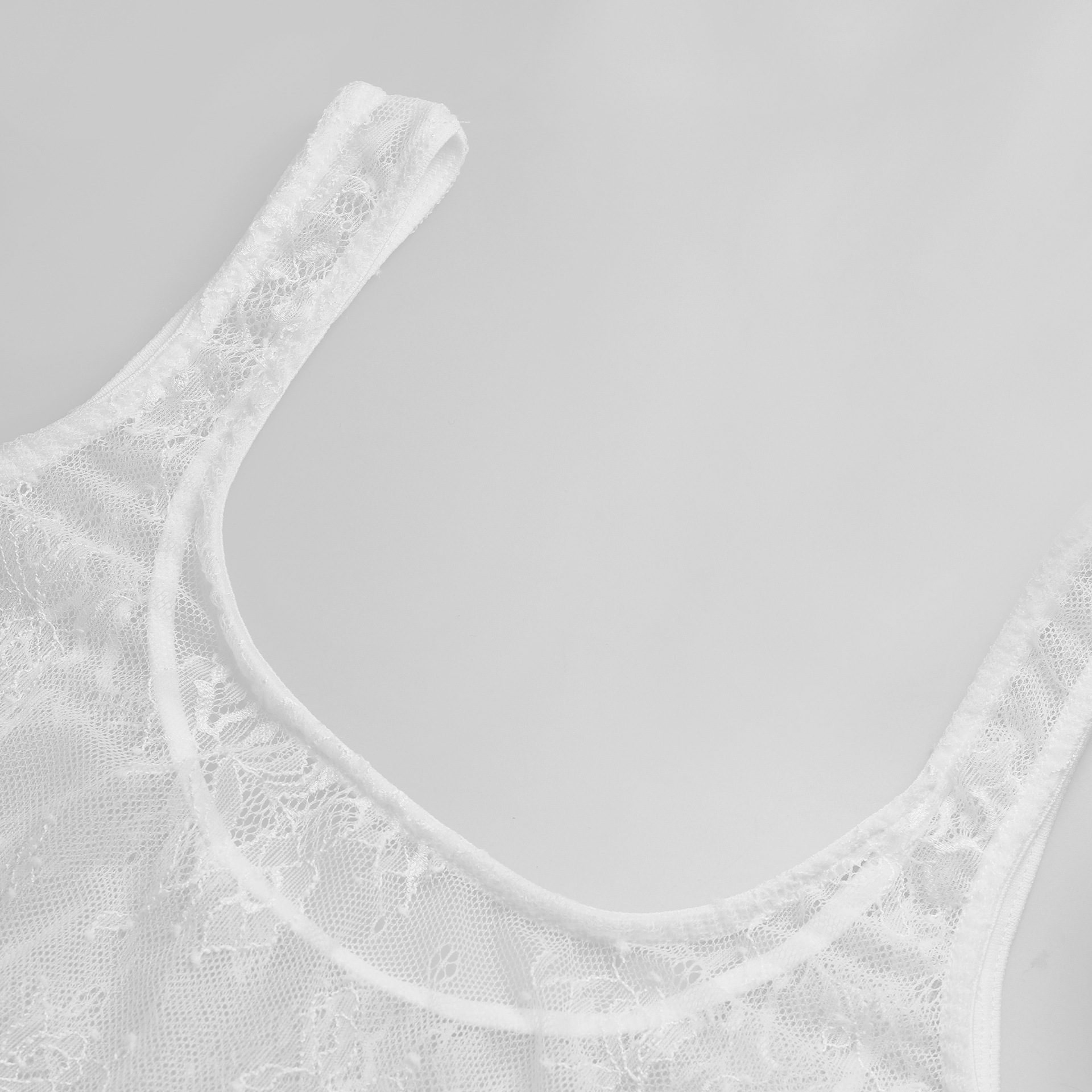 Vestido de blusa de encaje con aberturas y transparencias para mujer, ropa de primavera y verano