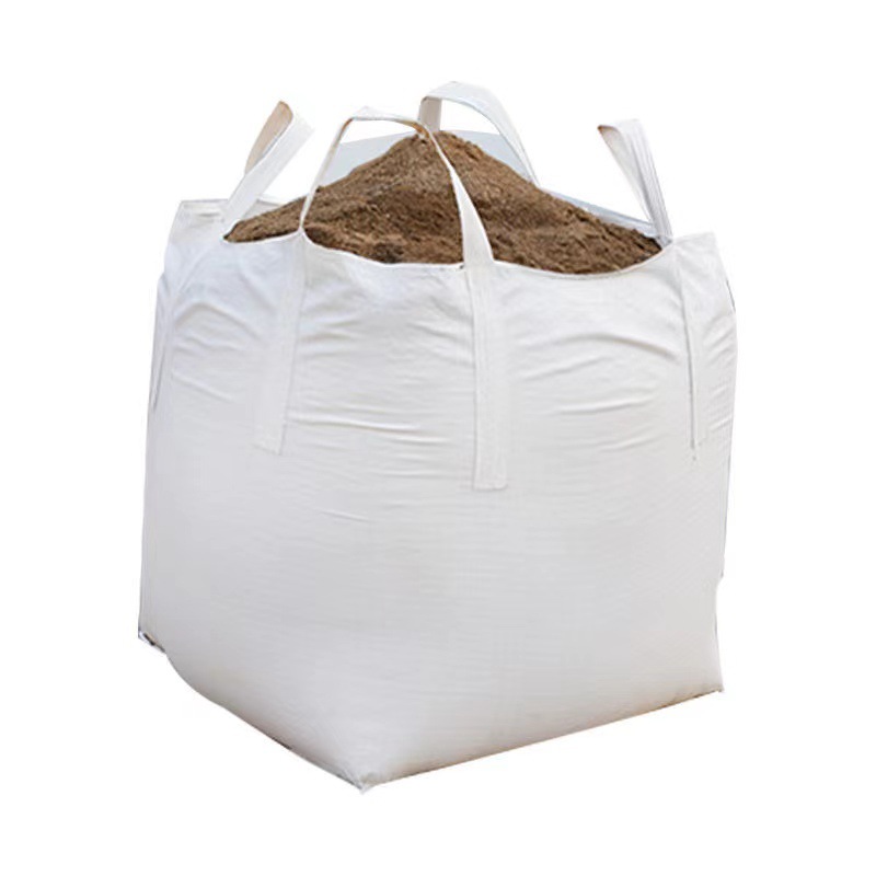 白色加厚吨包四吊吨包袋集装袋太空袋软托盘桥梁预压吨袋批发