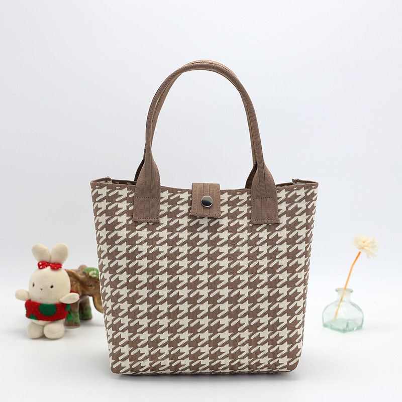 Japón y Corea del Sur tejido bolsas de mano bolsas de viaje de gran capacidad bolsas de compras de chicas fabricantes de bolsas H al por mayor