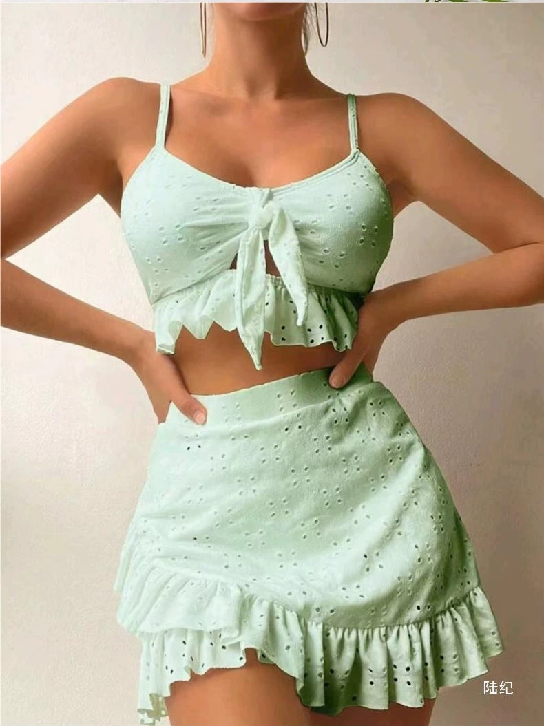 Sexy swimwear with bow, lace set, Amazon