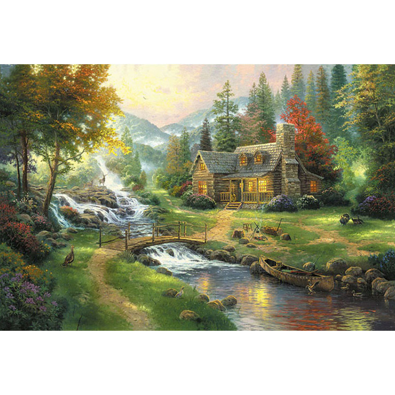 Fábrica en stock suministro directo 1000 piezas rompecabezas de Madera Juguetes educativos para adultos Amazon rompecabezas transfronterizo entrega al por mayor