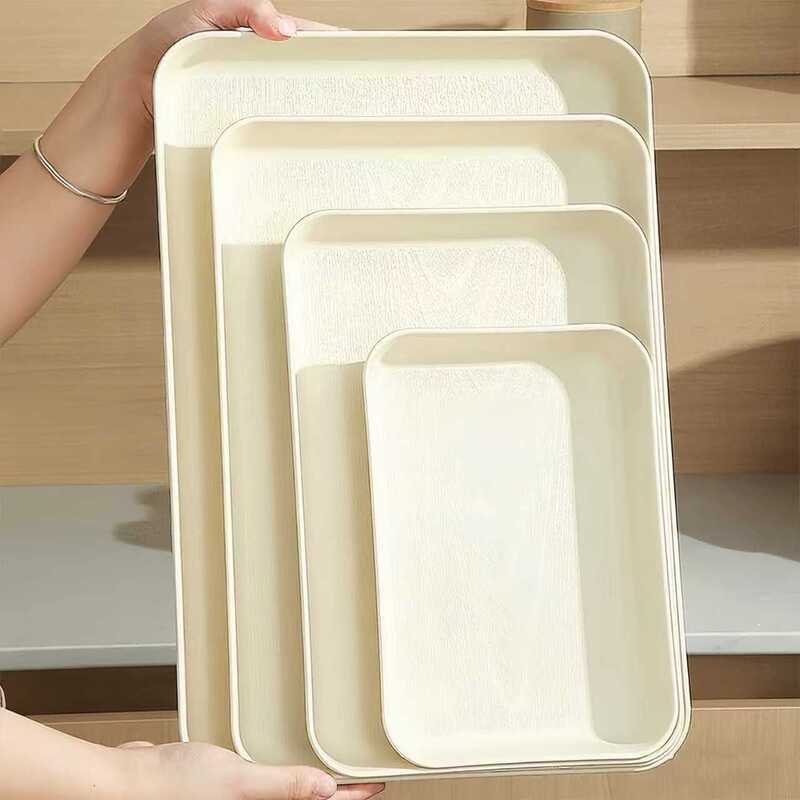Plastic Non-Slip Tray Rectangular Deepened Tea Tray Commercial Restaurant Hotel Serving Fast Food Tray Home Cup Storage Plastic Non-Slip Tray Rectangular Deepened Tea Tray Commercial Restaurant Hotel Serving Fast Food Tray Home Cup Storage