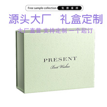 R1可定制折叠盒礼品盒高档服装包装盒手提翻盖盒定制logo通用批量